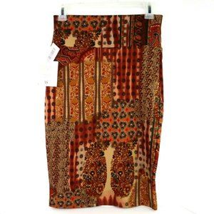 NWT LuLaRoe XS Women's Cassie Brown Pencil Skirt